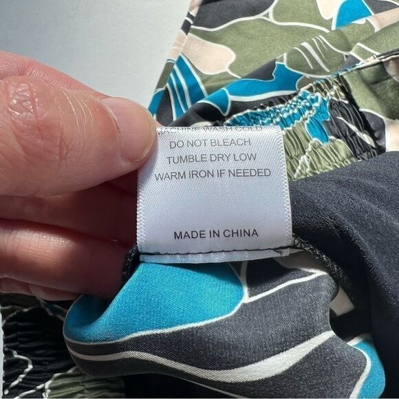 Equipment Suzette Floral Print Drawstring Silk Pants In ECLIPSEMULTI Size 4 NWOT - Picture 10 of 10